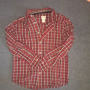 Plaid Button Down Top